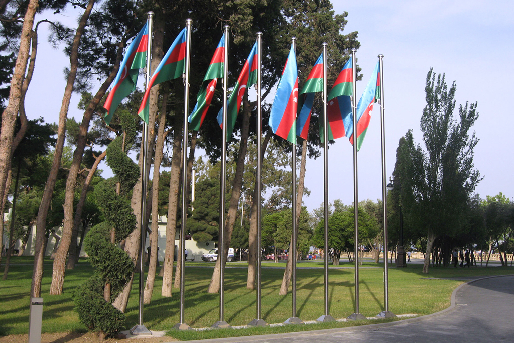 Baku Business Center · Flagpoles - IDEA.AZ