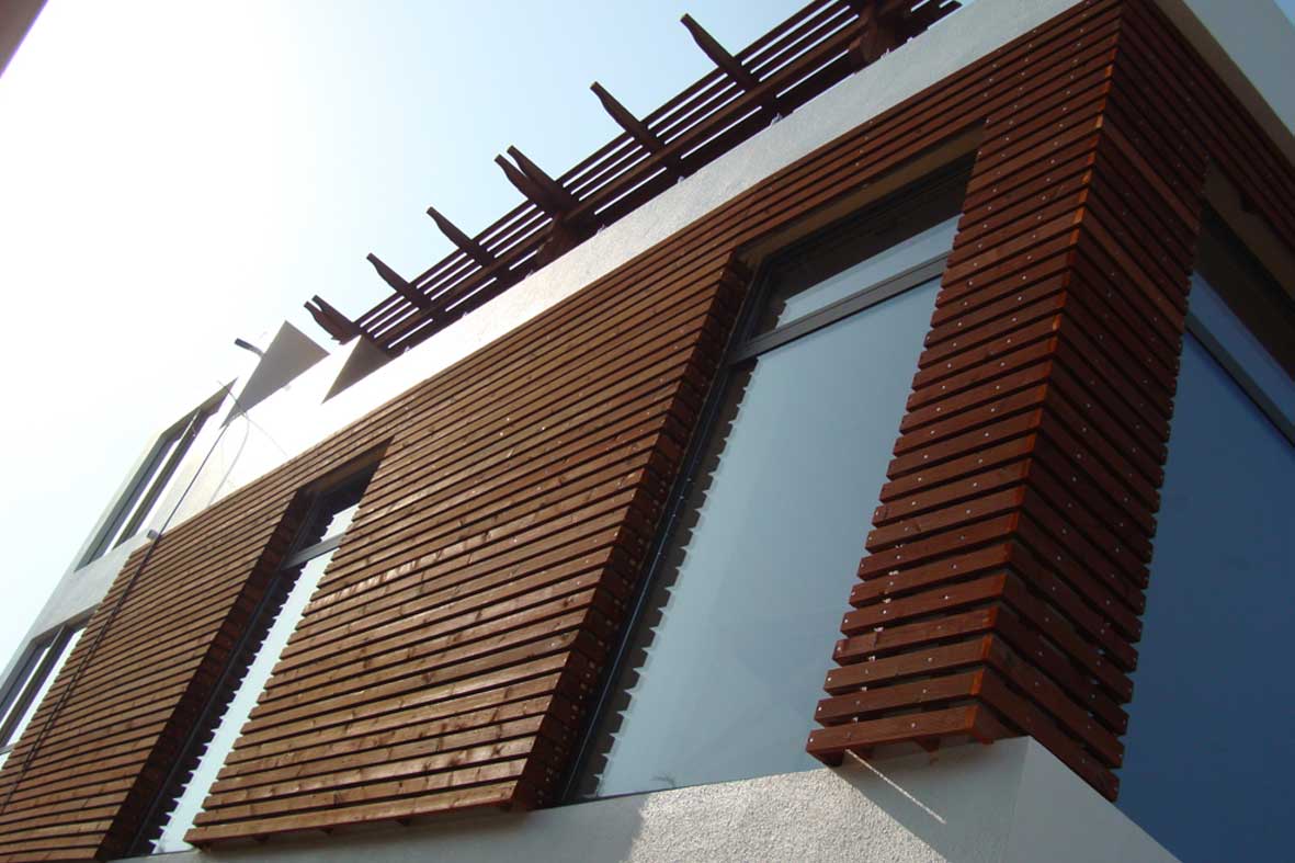 Mardakan Wooden Facade · Fachadas y Revestimientos - IDEA.AZ
