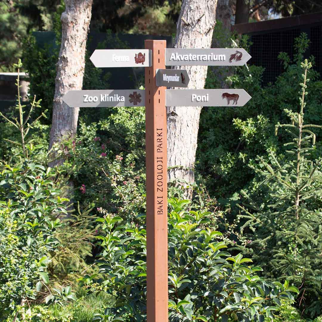 Customizable Route Sign Baku Zoo Park · More Solutions - IDEA.AZ