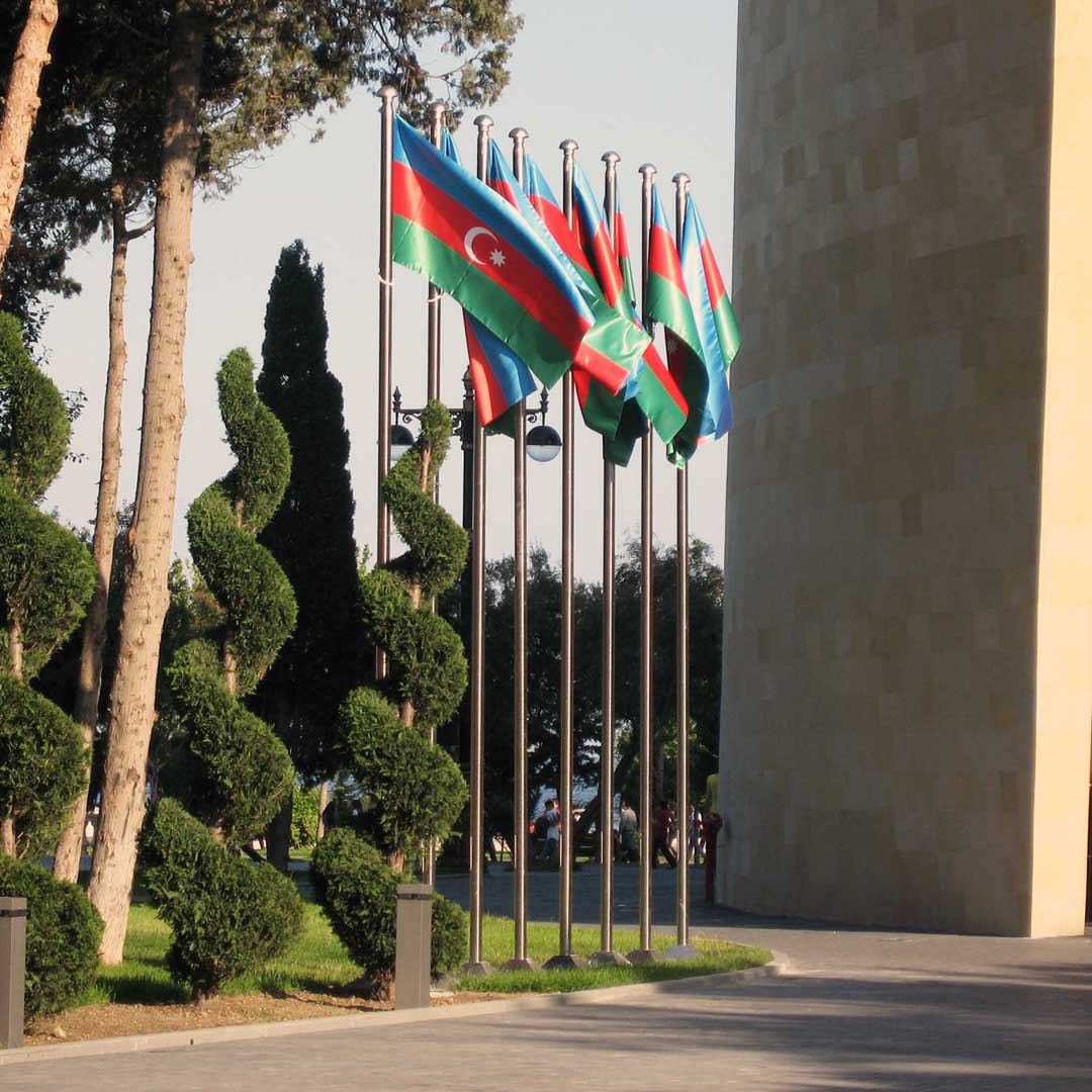 Baku Business Center · Flagpoles - IDEA.AZ