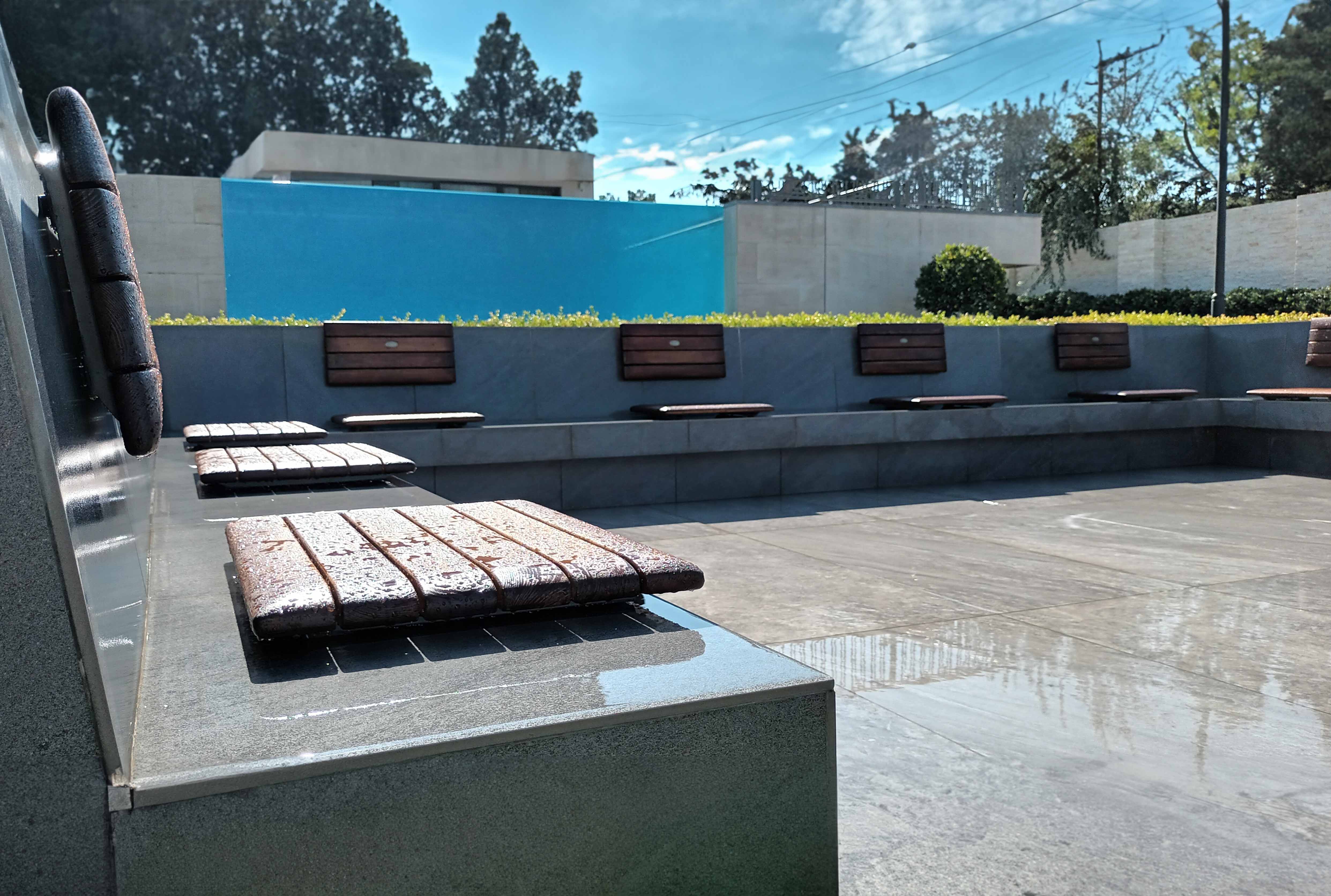 Seating on concrete · Customized Benches - IDEA.AZ