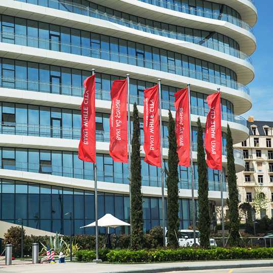 Baku White City · Flagpoles - IDEA.AZ